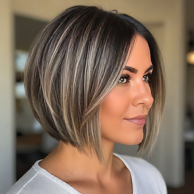 choppy lob haircut