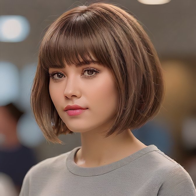 choppy lob haircut