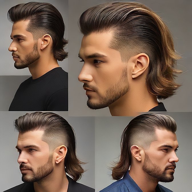 mullet fade